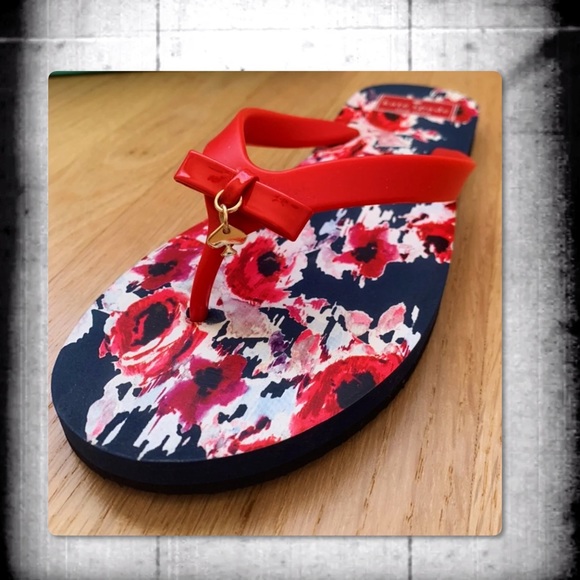 KATE SPADE FiFi FLIP FLOPS SANDALS IN RED 8 - Picture 8 of 16
